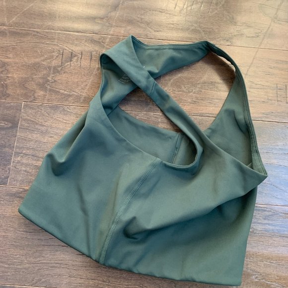 Girlfriend Collective Paloma Bra in Moss - Picture 6 of 6